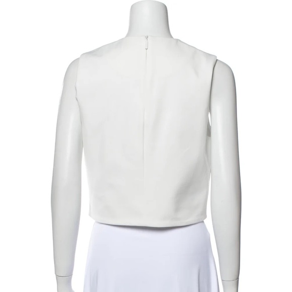 TIBI Crew Neck Sleeveless Crop Top Size: M - Picture 6 of 6